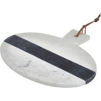 Orsina Bulgari White & Grey Marble Round Paddle Board