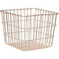 Orsina Stylish Sturdy Square Basket, Functional Wireframe Basket For Kitchen, High Quality Contemporary Basket in Gold