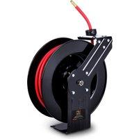 Premium Commercial Retractable Air Hose Reel 3/8"x50ft with BSPT Connections 1/4"