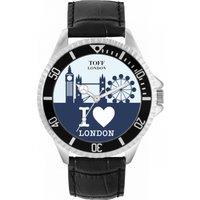 Toff London Men's Cities Watch in Blue