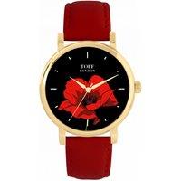 Toff London Women's Flowers Watch in Black