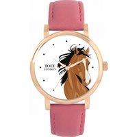 Toff London Women's Horses Watch in White