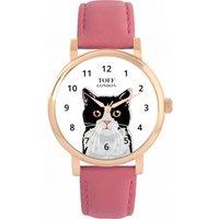 Toff London Women's Cats Watch in White