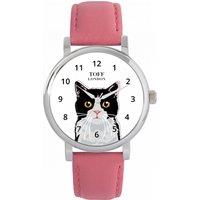 Toff London Women's Cats Watch in White