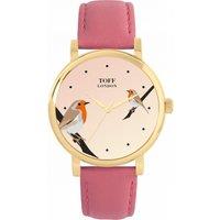 Toff London Women's Birds Watch in Beige
