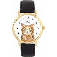 Toff London Women's Cats Watch in White
