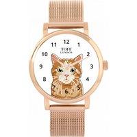 Toff London Women's Cats Watch in White