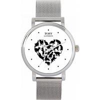 Toff London Women's Cats Watch in Silver