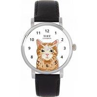 Toff London Women's Cats Watch in White