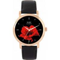 Toff London Women's Flowers Watch in Black