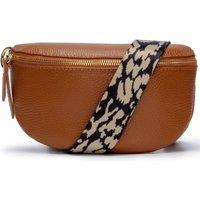 Sling Bag Tan with Leopard Strap