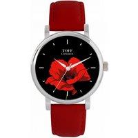 Toff London Women's Flowers Watch in Black
