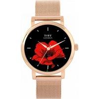 Toff London Women's Flowers Watch in Black