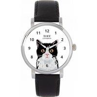 Toff London Women's Cats Watch in White