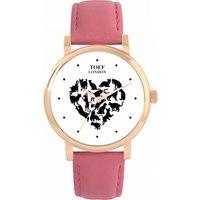 Toff London Women's Cats Watch in Pink