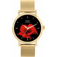 Toff London Women's Flowers Watch in Black