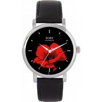 Toff London Women's Flowers Watch in Black