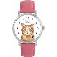 Toff London Women's Cats Watch in White
