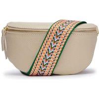 Elie Beaumont Women's Sling Bag Stone with Aztec Strap