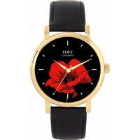 Toff London Women's Flowers Watch in Black