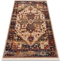 RugsX Wool Keshan Rug in Beige | Size: 120 cm x 145 cm