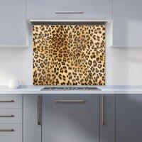 Warren Reed - Designer Wild Animal Pattern Kitchen Splashback in Brown | Size: 600mm x 600mm