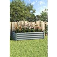Outdoor Galvanized Steel Raised Garden Bed Planter