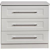 Ready Assembled 2 U Ripon 3 Drawer Chest (Ready Assembled) in Light Grey