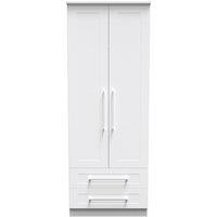 Ready Assembled 2 U Ripon 2 Door 2 Drawer Wardrobe (Ready Assembled) in White