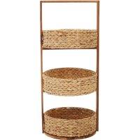 Orsina Arles 3 Shelf Unit, Natural Wood Frame