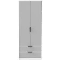 Ready Assembled 2 U Fuji 2 Door 2 Drawer Wardrobe (Ready Assembled) in Mid Grey