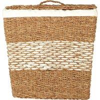 Orsina Lidi Tapered Seagrass Basket With Lid in Natural