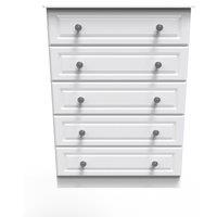 Ready Assembled 2 U Kendal 5 Drawer Chest (Ready Assembled) in Off-White