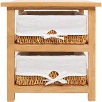 Orsina 2 Drawer Maize Baskets Storage Unit, Delivered Fully Assembled in Natural