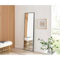 FurnitureboxUK Emma Full Length Extra Large 170x50cm Framed Rectangular Vertical Living Room Hallway Wall Mirror in Black | Size: 170x50 cm