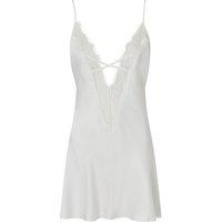 Ann Summers Women's Cherryann Satin Chemise Ivory in White | Size: Large