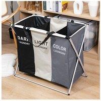 Large Removable Dirty Laundry Organizer Sorting Basket with Aluminum Frame