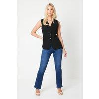 Dorothy Perkins Women's Comfort Stretch Bootcut Jeans in Mid Wash | Size: 8