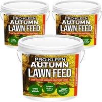 ProKleen Autumn Lawn Feed Grass Green Fertiliser Prevent Lawn Disease 3 x 2.5KG