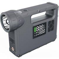 Lexent Multifunctional 5-in-1 Jump Starter Air Pump Lighting USB Power Bank 1000-2000A 16000mAh in Black
