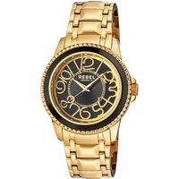 Rebel Men's Williamsburg Black Dial Stainless Steel Watch