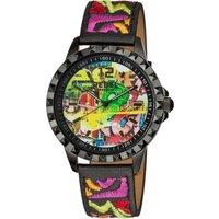 Rebel Women's Dumbo Black Dial Leather Watch