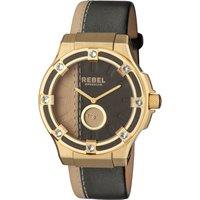 Flatbush Black/Yellow Dial Leather Watch
