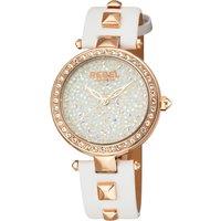 Rebel Women's Rockaway Parkway MOP Dial Leather Watch in White