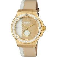 Flatbush Yellow Gold Dial Leather Watch