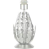 Contemporary and Unique Layered Leaf Table Lamp Base in Beautiful Foil Leaf