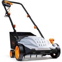 VonHaus 1500W Electric Lawn Scarifier in Grey