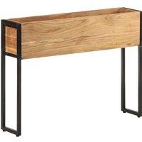 Berkfield Home Planter 90x20x68 cm Solid Acacia Wood in Brown | Size: 90 x 20 x 68 cm