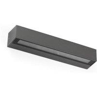 Netlighting Doro20 Integrated LED Up Down Lighter Outdoor Wall Light Grey 3000K IP65