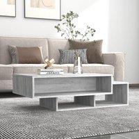 Berkfield Home Coffee Table Grey Sonoma 105x55x32 cm Engineered Wood | Size: 105 x 55 x 32 cm